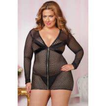 Платье на молнии и трусики Seven`til Midnight, One Size XL. Нет в наличии Платье на молнии и трусики Seven`til Midnight, One Size XL