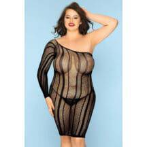 Платье-сетка и стринги Candy Girl Nikki черные, 2XL. Нет в наличии Платье-сетка и стринги Candy Girl Nikki черные, 2XL