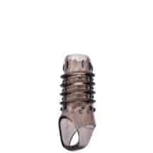 Насадка на член открытая с рельефом Toyfa XLover и кольцом на мошонку, черная. Нет в наличии Насадка на член открытая с рельефом Toyfa XLover и кольцом на мошонку, черная