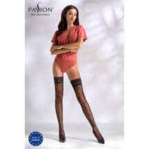 Чулки черные с узорами Passion, 3/4. Нет в наличии Чулки черные с узорами Passion, 3/4