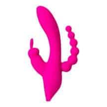 Тройной вибратор-кролик Jos Spanky, розовый. Нет в наличии Тройной вибратор-кролик Jos Spanky, розовый