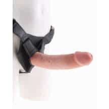 Страпон Pipedream King Cock Harness со съемной насадкой, 23,5 см, телесный Страпон Pipedream King Cock Harness со съемной насадкой, 23,5 см, телесный