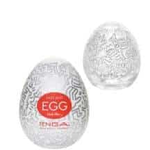 Мастурбатор Tenga Egg Keith Haring Party, белый Мастурбатор Tenga Egg Keith Haring Party, белый