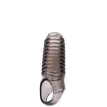 Насадка на член открытая с ребрами Toyfa XLover и кольцом на мошонку, черная. Нет в наличии Насадка на член открытая с ребрами Toyfa XLover и кольцом на мошонку, черная