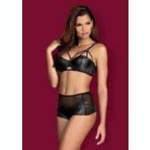 Комплект Obsessive Латерина (бюст, трусики) wet look, S/M. Нет в наличии Комплект Obsessive Латерина (бюст, трусики) wet look, S/M