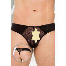 Стринги мужские со вставками из сетки SoftLine Collection, чёрный, M/L. Нет в наличии Стринги мужские со вставками из сетки SoftLine Collection, чёрный, M/L