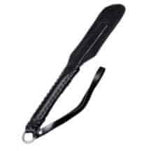 Шлепалка из кожи Подиум, черная. Нет в наличии Шлепалка из кожи Подиум, черная