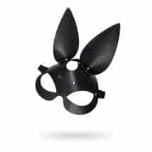 Маска с ушками зайки Pecado BDSM, натуральная кожа, черный. Нет в наличии Маска с ушками зайки Pecado BDSM, натуральная кожа, черный