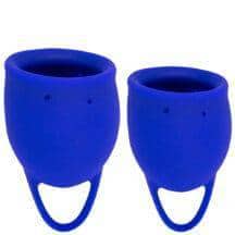 Набор менструальных чаш Lola Games Natural Wellness Iris, 2 шт, синий Набор менструальных чаш Lola Games Natural Wellness Iris, 2 шт, синий