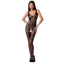 Боди-комбинезон, мелкая сетка, узор на корсете, чёрный, размер OS, Passion. Нет в наличии Боди-комбинезон, мелкая сетка, узор на корсете, чёрный, размер OS, Passion