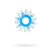 Эрекционное кольцо Toyfa с шипами, синее. Нет в наличии Эрекционное кольцо Toyfa с шипами, синее