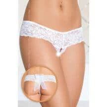 Трусики Soft Line с доступом и бантиком, белые S/M. Нет в наличии Трусики Soft Line с доступом и бантиком, белые S/M