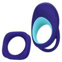 Набор эрекционных колец CalExotics Link Up Alpha с вибрацией, синий. Нет в наличии Набор эрекционных колец CalExotics Link Up Alpha с вибрацией, синий