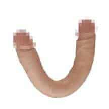 Двухсторонний фаллоимитатор Real 33 см, телесный Двухсторонний фаллоимитатор Real 33 см, телесный