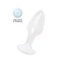 Акриловая анальная пробка Toyfa, светящаяся в темноте, 8 см, белый. Нет в наличии Акриловая анальная пробка Toyfa, светящаяся в темноте, 8 см, белый