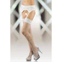Чулки-сетка и пояс SoftLine Collection, белый, L. Нет в наличии Чулки-сетка и пояс SoftLine Collection, белый, L