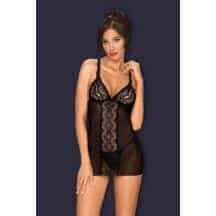 Сорочка Obsessive Lucita chemise, Чёрный, L/XL. Нет в наличии Сорочка Obsessive Lucita chemise, Чёрный, L/XL