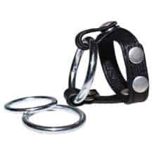 Подхват на мошонку с тремя съемными эрекционными кольцами. Нет в наличии Подхват на мошонку с тремя съемными эрекционными кольцами