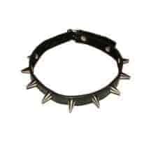 Ошейник узкий с шипами Подиум, чёрный. Нет в наличии Ошейник узкий с шипами Подиум, чёрный