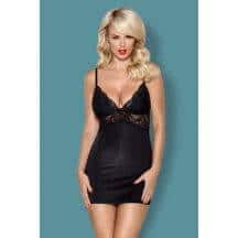 Сорочка и Стринги Obsessive, черный размер S/M. Нет в наличии Сорочка и Стринги Obsessive, черный размер S/M