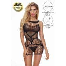 Комплект платье-сетка и стринги Candy Girl Cherish черные, OS. Нет в наличии Комплект платье-сетка и стринги Candy Girl Cherish черные, OS