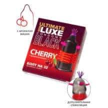 Презерватив стимулирующий Luxe Black Ultimate Болт на 32 Вишня, 1 шт Презерватив стимулирующий Luxe Black Ultimate Болт на 32 Вишня, 1 шт