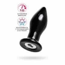 Анальная вибропробка Sexus Glass, чёрная. Нет в наличии Анальная вибропробка Sexus Glass, чёрная