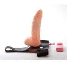 Страпон с вибрацией с мошонкой "Dream Cock" 4sexdream. Нет в наличии Страпон с вибрацией с мошонкой "Dream Cock" 4sexdream