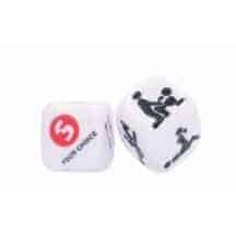 Кубики для эротической игры Shots Take the Gamble, белые. Нет в наличии Кубики для эротической игры Shots Take the Gamble, белые