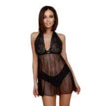 Комплект Amor El Elche эротическое платье и трусики S/M, черный. Нет в наличии Комплект Amor El Elche эротическое платье и трусики S/M, черный