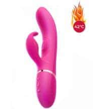 Вибратор-кролик с осцилляцией и нагревом Erocome Canesvenatici, темно-розовый. Нет в наличии Вибратор-кролик с осцилляцией и нагревом Erocome Canesvenatici, темно-розовый