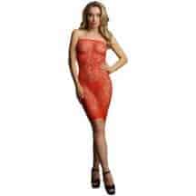 Мини-платье со стразами Shots Le Desir Star S/XL, красное. Нет в наличии Мини-платье со стразами Shots Le Desir Star S/XL, красное