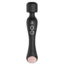 Двухсторонний вибромассажер с нагревом You2Toys Cupa Wand, черный. Нет в наличии Двухсторонний вибромассажер с нагревом You2Toys Cupa Wand, черный