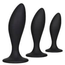 Набор анальных пробок Calexotics Curve Kit, черный