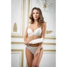 Шлепалка БДСМ Арсенал из натуральной кожи с белым мехом, белый Шлепалка БДСМ Арсенал из натуральной кожи с белым мехом, белый