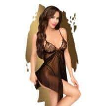 Комплект бэби-долл Penthouse Sweet Beast и трусики, черный, L/XL. Нет в наличии Комплект бэби-долл Penthouse Sweet Beast и трусики, черный, L/XL