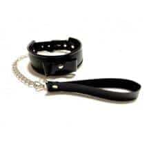 Ошейник с бантиком и поводком BDSM Арсенал, черный Ошейник с бантиком и поводком BDSM Арсенал, черный