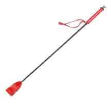 Стек с кожаной ручкой, красный. Нет в наличии Стек с кожаной ручкой, красный