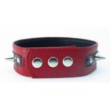 Узкий ошейник с шипами