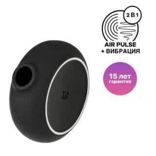 Вакуумный стимулятор клитора с вибрацией Satisfyer Pro To Go 3, черный Вакуумный стимулятор клитора с вибрацией Satisfyer Pro To Go 3, черный