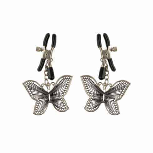 Зажимы на соски PipeDream Butterfly Nipple Clamps, серебристый