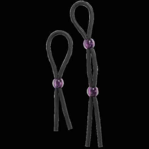 Набор эрекционные лассо Doc Johnson Silicone Cock Ties Black, черный