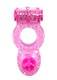 Виброкольцо с клиторальным стимулятором Lola Games Rings Ringer, ярко-розовое
