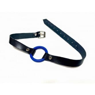 Кляп-кольцо BDSM Арсенал, черно-синий