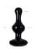 Анальная пробка Sexus Glass, черная