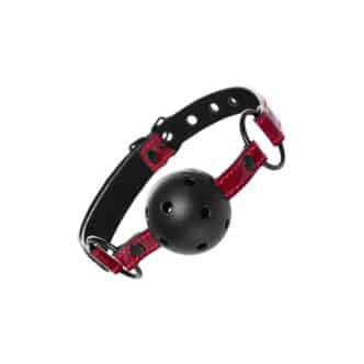 Кляп-шар Toyfa Theatre с лакированным ремешком, красный