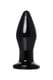 Анальная вибропробка Sexus Glass, чёрная