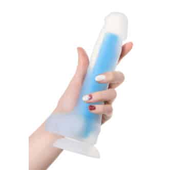 Фаллоимитатор светящийся в темноте Beyond by Toyfa Bruce Glow, синий