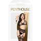 Комплект Penthouse Smoking Gun топ и чулки с поясом XL, черный