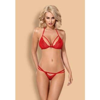 Комплект красный 838-SET-3 Obsessive, S/M